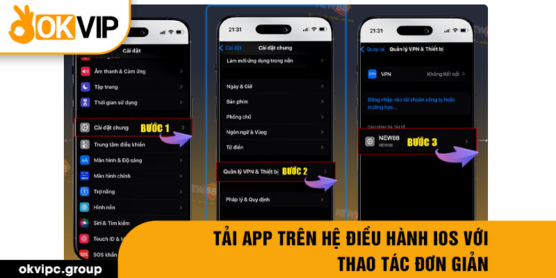 Tải app trên hệ điều hành IOS với thao tác đơn giản