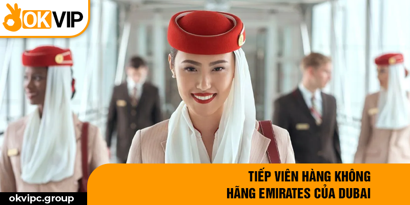 Tiếp viên hàng không hãng Emirates của Dubai